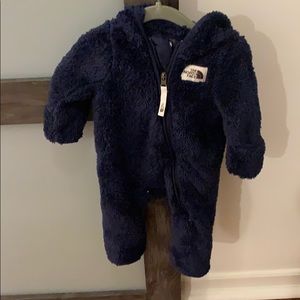 North Face blue infant one piece